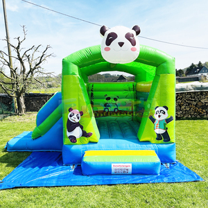 Castello gonfiabile commercial outdoor party jumping bounce <b>house</b> <b>inflatable</b> panda bouncy castle for kids - Product Image 4