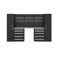 Rangement d'outils modulaire Système d'armoire de qualité industrielle à usage intensif Rangement complet d'atelier avec établi et organisation d'outils