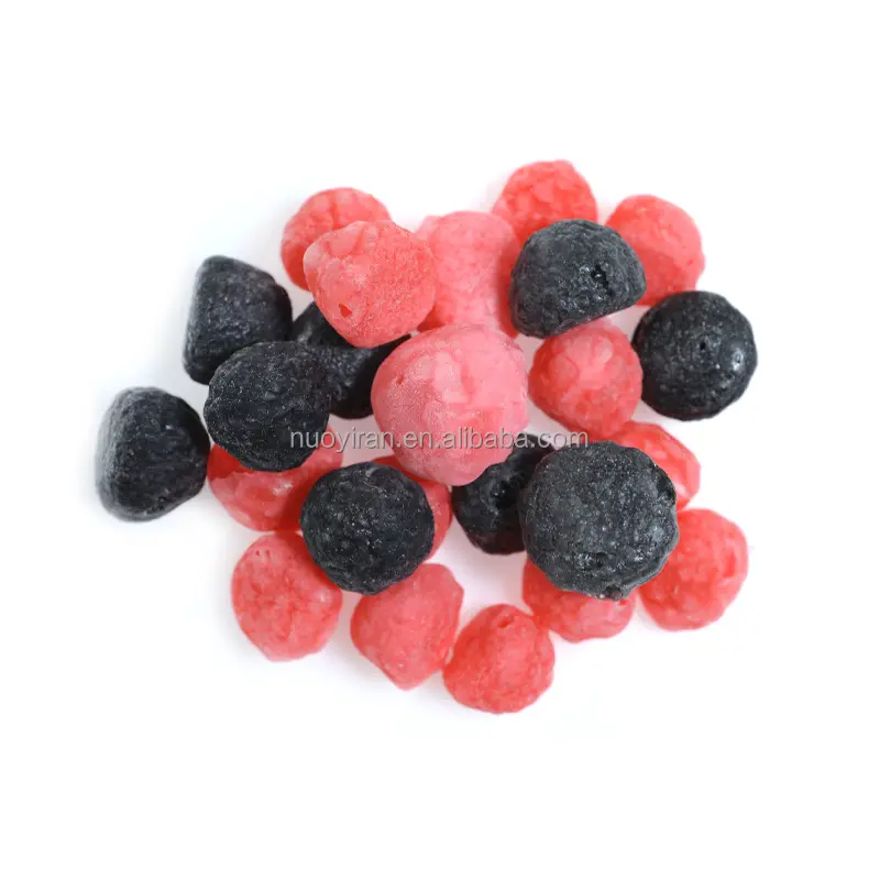 Private Label Gummy Supplier Kleine gefrier getrocknete Himbeer form Mix Sweet Bulk Gummy Candy