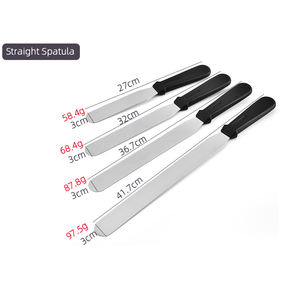 Strumenti per torte Set di spatole per glassa spatola per glassa per pasticceria da forno in acciaio inossidabile con manico in plastica - Product Image 3
