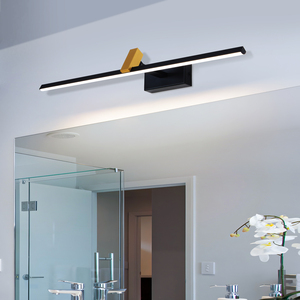 Applique murale LED moderne 12W avec indice de protection IP44 pour miroir de salle de bain, coiffeuse et usage hôtelier - Product Image 1