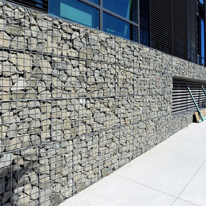 Malha de Gabion de Ferro Galvanizado Soldado com Furos Quadrados Revestida em PVC para Estabilização de Solo Proteção de Encostas Reforço de Jardim - Product Image 2