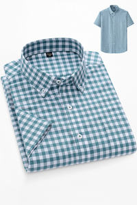 <span class=keywords><strong>Camicia</strong></span> Oxford da <span class=keywords><strong>Uomo</strong></span> 100% Cotone Tinto in Filo Antipiega con Bottoni, Fantasia Scozzese, Personalizzabile ODM, Traspirante, Eco-Friendly, Casual - Product Image 3