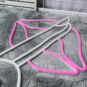 Labbra LED Neon Sign Custom Nail Neon Sign Be Quiet Neon Sign Home Room Party Decor, personalizza Logo acrilico Signer per salone di bellezza - Product Image 4