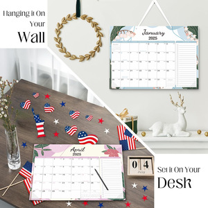 July 2025-December 2026 treo lịch trình thiết kế ghi chú có sẵn lịch làm việc tối giản hiện đại giống như gel - Product Image 3