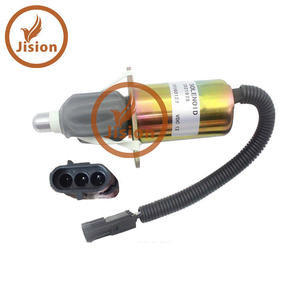 Vanne solénoïde d'arrêt de carburant pour engins de construction 3921978 - Product Image 4