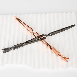 Pinzas multifunción de acero inoxidable para decoración de uñas, Clip cruzado para uñas, herramientas de manicura, Clip de escultura curva, empujador de cutículas de uñas - Product Image 6