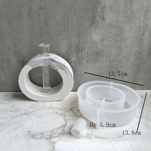 Wholesale Custom Gift Decoration 3D Resin Epoxy Injection Molding Mould Concrete Vase Silicone Mold for Handmade Concrete Making - Product Image 6