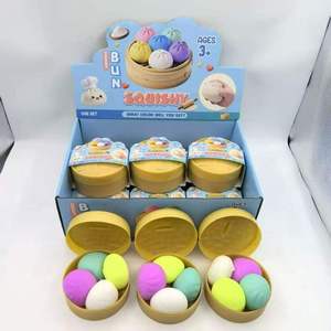 Juguetes Sensoriales <span class=keywords><strong>Antiestrés</strong></span> de TPR con Forma de Dumpling Brillante para Niñas, Pelota para Apretar para Mayores de 14 Años - Product Image 2