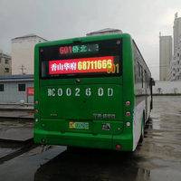 Contrôle du réseau sans fil Bus fenêtre arrière affichage Led P4 couleur fenêtre arrière de voiture publicité Bus affichage Led