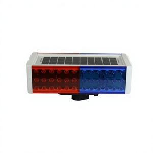 Luz Intermitente Solar con Sonido de Advertencia y Reflectante para Obras de Construcción y Cruces de Vías Férreas; Doble Cara para Uso Nocturno - Product Image 1