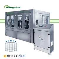 Automatique petite bouteille PET printemps minéral eau potable pure embouteillage et capsulage équipement machine usine projet prix