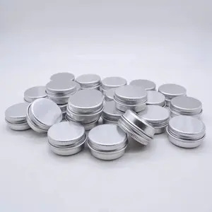 10ml lip balm containers wholesale, 10g cosmetic aluminum jar aluminium tin