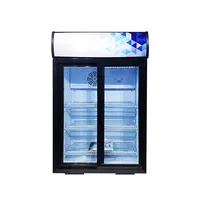 Refrigerators Meisda SC105L105L Commercial 2 Doors Upright Fridge Glass Door Display Refrigerators