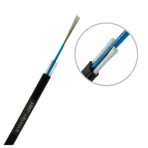 מכירה לוהטת GYFXBY-12B1 G652D 6 8 12 24 ליבה סגלגל סוג Ftth סיבים אופטיים שטוח זרוק כבל מחיר