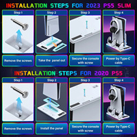 Vente en gros Station de charge ultra-mince Station de refroidissement pour PS5/PS5 Slim/PS5 Pro Disc Console numérique