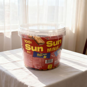 फूड ग्रेड टैम्पर स्पष्ट बॉक्स राउंड कुकी पैकेजिंग पीपी प्लास्टिक के साथ प्लास्टिक बैग प्लास्टिक के कंटेनर - Product Image 4