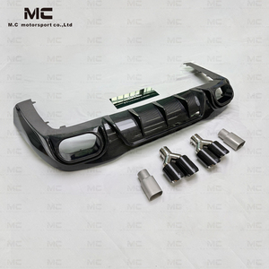 Diffusore posteriore in fibra di carbonio stile <span class=keywords><strong>B</strong></span> per Mercedes Benz AMG GT53 GT63 2019-2022 Difufser in carbonio con punte exhasut - Product Image 2