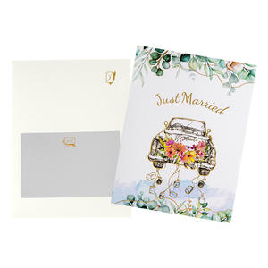 Tarjeta de Felicitación 3D Pop-Up Personalizada, Hecha a Mano, con Escultura de Papel, Diseño de Auto Vintage para San Valentín o Boda, Impresión UV, Laminación Mate - Product Image 3