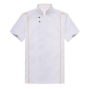 <span class=keywords><strong>Professionnel</strong></span> japonais Sushi chef <span class=keywords><strong>cuisinier</strong></span> <span class=keywords><strong>tenue</strong></span> femmes dames Chefsuniforms noir à manches courtes Chef veste <span class=keywords><strong>tenue</strong></span> - Product Image 6