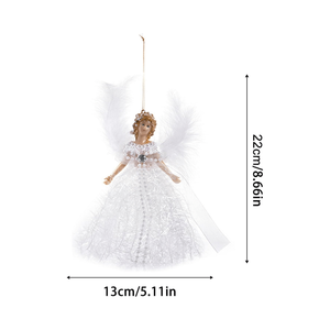 Lindo Muñeco <span class=keywords><strong>de</strong></span> Ángel Navideño <span class=keywords><strong>de</strong></span> Peluche, Adorno Colgante Hecho a Mano para Árbol <span class=keywords><strong>de</strong></span> <span class=keywords><strong>Navidad</strong></span>, Decoración Festiva para el Hogar y Fiestas, Regalo para Niños - Product Image 6