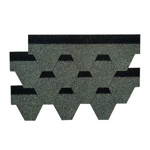Durable Fiberglass Shingles <strong>Square</strong> Customized Colors <strong>Roofing</strong> 100cm Length Stone Chip Coated Modern Heat Resistant School - Product Image 5