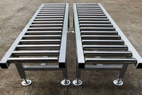Convoyeur à rouleaux en acier inoxydable, table à rouleaux non motorisée