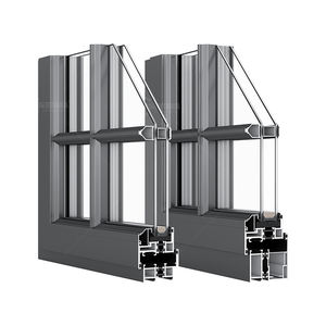 Наружные высокие двери, алюминиевые двери, металлический внешний вид, тонкая АРКА, верхняя алюминиевая стеклянная дверь - Product Image 2