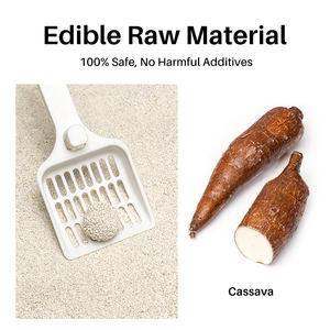 Doorspoelbare Cassave Kattenbakvulling Superabsorberende Geur Elimineert <span class=keywords><strong>100</strong></span>% Natuurlijke Milieuvriendelijke Tapioca Kattenbakvulling Op Basis Van Planten Voor Katten - Product Image 2