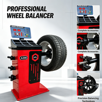 Balanceadora de Ruedas Profesional para Llantas de 10-24 Pulgadas, 0.25kW, 200 RPM, Ciclo de 10s, para Mantenimiento de Flotas de Vehículos, Alta Eficiencia