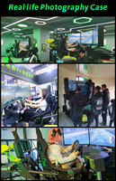 Sim course et ordinateur 3 écrans 6 Dof simulateur de siège de course plate-forme de mouvement VR simulateur de course VR Star Space