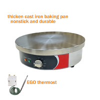 Crêpière électrique professionnelle en acier inoxydable fonte plaque antiadhésive automatique EGO crêpières