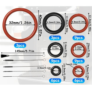 Juego de anillos de sellado para cafetera Saeco con cepillo, anillo de silicona de 32 mm y 145 mm para piezas de cafetera Gaggia - Product Image 1