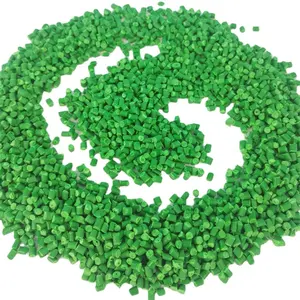 ความเสถียรทางเคมีเม็ดพลาสติกสีเขียวสีสันสดใสชุดหลักเม็ดสี Pp Pe สารเติมแต่งมาสเตอร์แบทช์