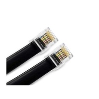 Conector RJ12 RJ11 6P6C Conector de cabeza de cable modular Red de crimpado chapada en oro Conectores de teléfono RJ 12 Enchufes de cristal transparente