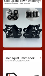 Accesorio Mejorado de Polea Alta Deslizante con Rodamiento para Máquina Smith, Sentadillas Profundas y Vuelos de Pájaro para Equipo de <span class=keywords><strong>Fitness</strong></span> - Product Image 5
