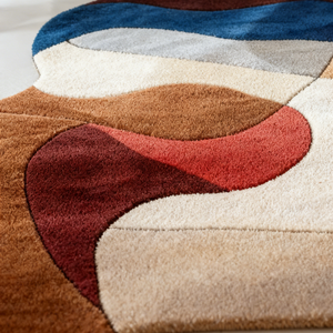 <span class=keywords><strong>Tappeto</strong></span> in Lana di Alta Qualità per Soggiorno, Lussuoso e Astratto, Realizzato a Mano, Grande Formato, Personalizzabile - Product Image 4