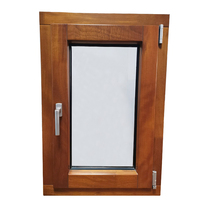 Fenêtre à battant en bois recouvert d'aluminium, isolation thermique insonorisée, verre isolant pour maison passive, fenêtres oscillo-battantes