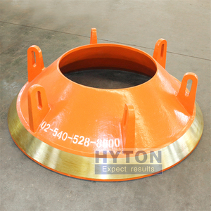 Mn18Cr2 Manganes Kleidungsfutter Mantel konkav Schüsselfutter 02-540-528-8000 Terex Cedarapids Eljay RC54 RC Serie Kegelzerkleinerer - Product Image 4