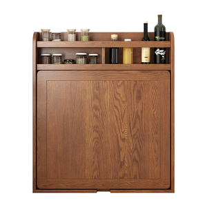 Set di <span class=keywords><strong>Mobili</strong></span> da Pranzo <span class=keywords><strong>NOVA</strong></span> in Legno Massello 6 Posti Tavolo Allungabile in Noce con Porta Spezie Design Moderno Salvaspazio - Product Image 5