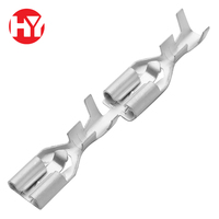 Connecteur électrique femelle à sertir en laiton de 5,8 mm, bornes à emboutissage continu pour faisceau de câbles automobile
