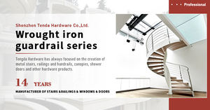 Diseño de Escaleras de Caracol Metálicas en Color Verde para Residencia - Product Image 2