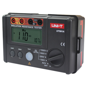 UNI-T UT501A เครื่องวัดความต้านทานฉนวน 1000V เครื่องทดสอบกราวด์ โวลต์มิเตอร์ การวัดอัตโนมัติ UT501A UNI-T UT501A 1000V ฉนวน - Product Image 2