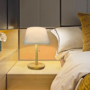 Đèn Gỗ Cao Su Đèn Bàn Gia Đình Trang Trí Tự Nhiên Bằng Gỗ Đèn Bàn Đế Gỗ Đèn Phòng Ngủ Che Nắng Vải <span class=keywords><strong>TC</strong></span> - Product Image 6