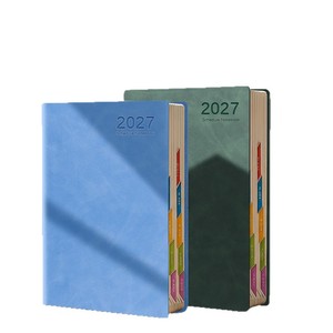 Custom 2027 A5 PU Leather Softcover Refillable Notebook with Yearly Planner for Corporate Gift - Product Image 2