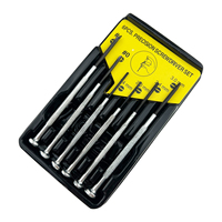 Jeu de tournevis de précision 6 pièces, kit de mini-tournevis 6 en 1, Phillips, pour la réparation de montres, de lunettes, de téléphones, d'électronique, outils manuels