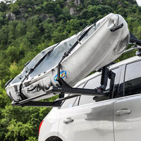 Système d'assistance à la charge pour porte-bagages de toit Ambull Factory : Chargeur de canoë robuste pour un chargement facile