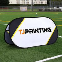 Support d'affichage imprimé horizontal pour extérieur, publicité personnalisée pour le golf, salon professionnel, bannière promotionnelle pliable, support de bannière pop-up en forme de A