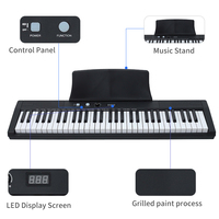 Electronic Touch 61 Teclas Música Electrónica Digital Teclado electrónico órgano electrónico