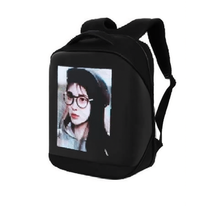 Sac à dos LED noir en tissu Oxford ABS, 1000 cd, étanche IP65, affichage photo, utilisation en intérieur, pixels de 3 mm, fréquence de rafraîchissement 60 Hz - Product Image 1